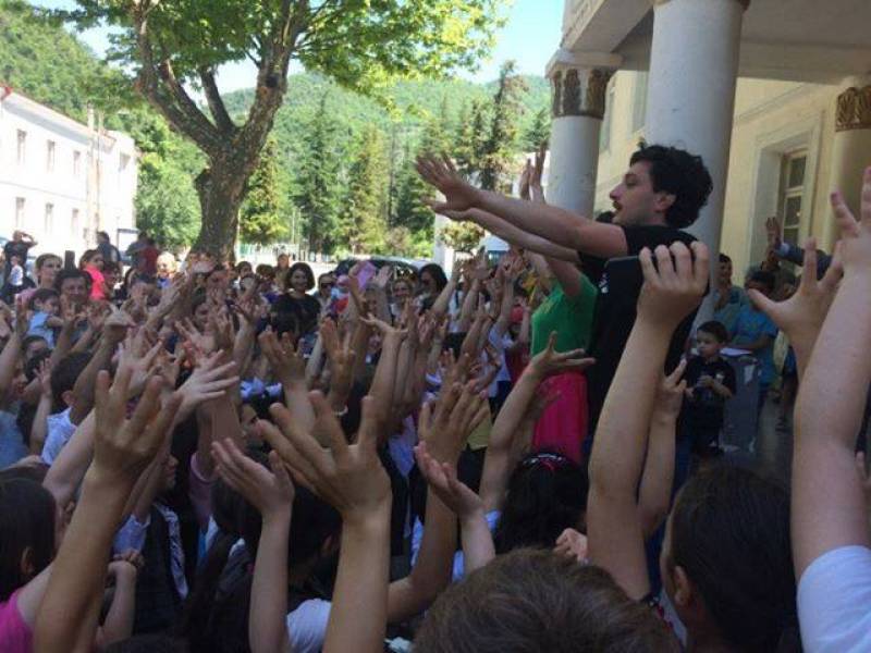 1 ივნისს ცაგერის მუნიციპალიტეტში ბავშვთა გასართობი ღონისძიებები გაიმართა